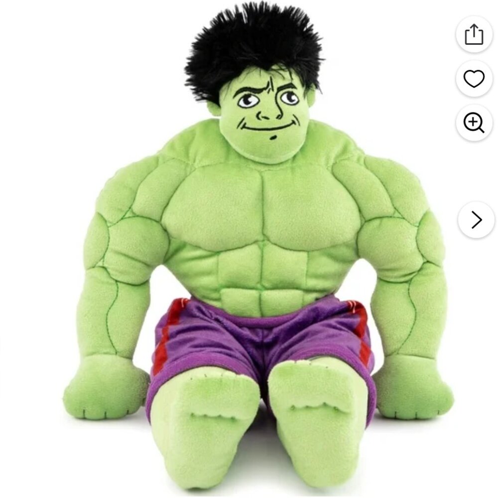 NEW Marvel Hulk plushie Superhero doll